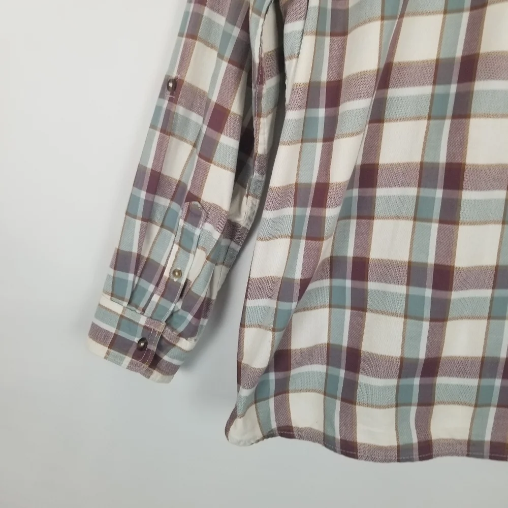 Carhartt Plaid Button‎ Down Front Shirt XXL 100% Cotton